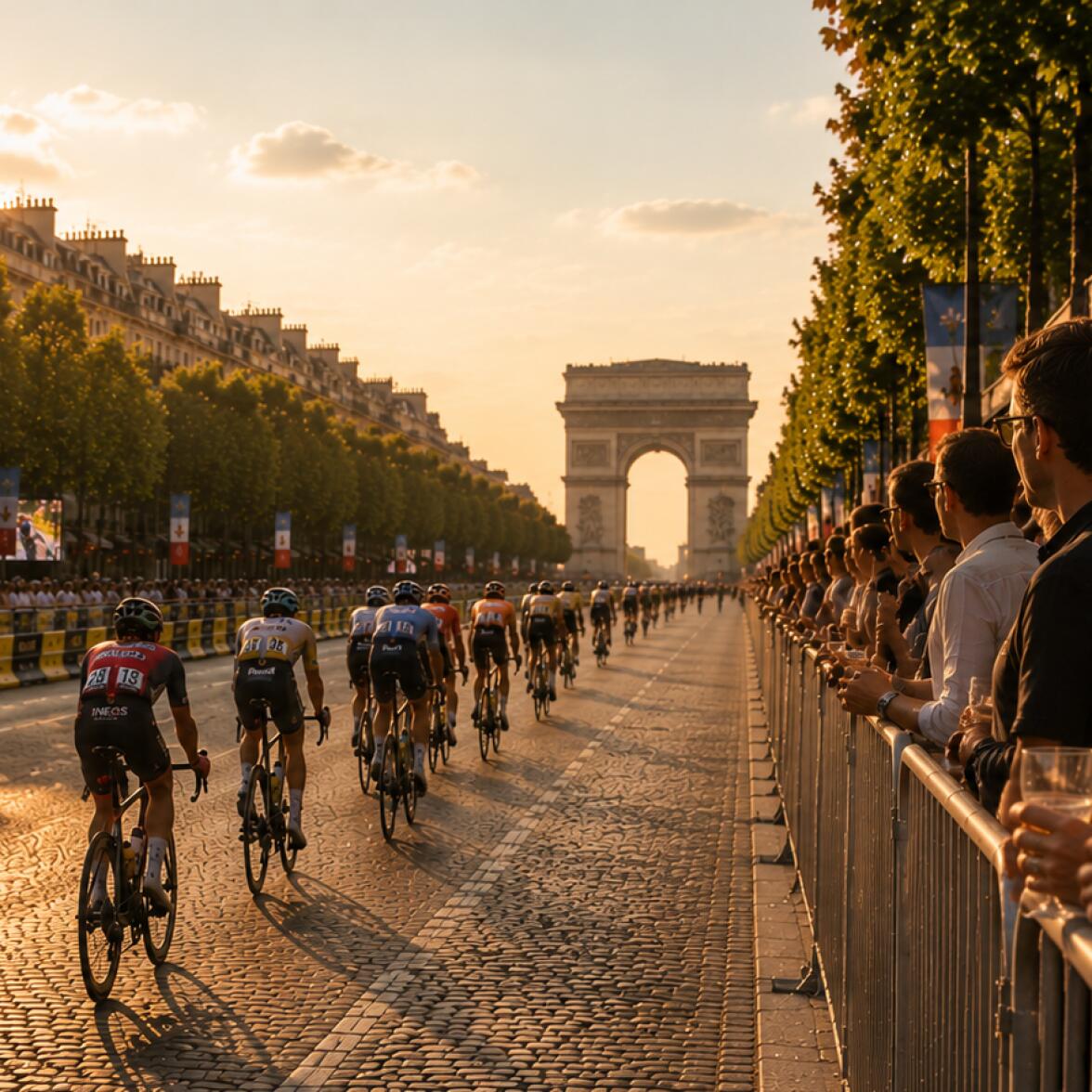 Tour de France Finale 2026 – Beste Sicht & Top-Komfort inkl. Hotel und Frühstück